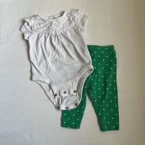 Baby Girl St. Patrick’s Day Outfit 3 months